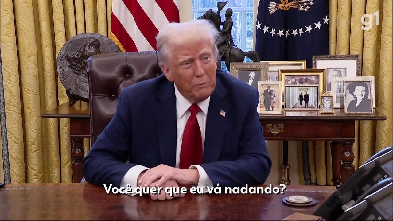 'Quer que eu vá nadando?', diz Trump ao ser questionado sobre visita a local de acidente aéreo